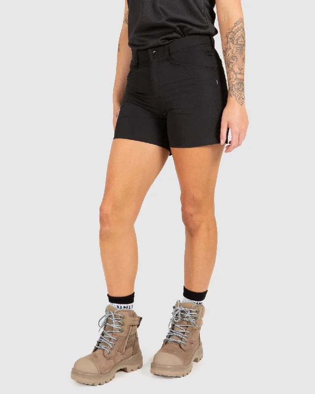 Find your perfect fit with stylish women’s clothing   UNIT Ladies Workwear Flexlite Shorts