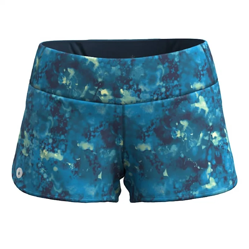 Bold and sophisticated looks for every woman Women's Active Lined Short In Twilight Blue Watercolor Bold and sophisticated looks for every woman Women's Active Lined Short In Twilight Blue Watercolor
