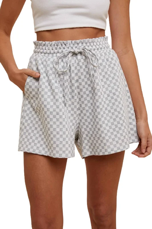 Comfortable yet stylish outfits for women on the go   Racin' Shorts In Heather Gray
