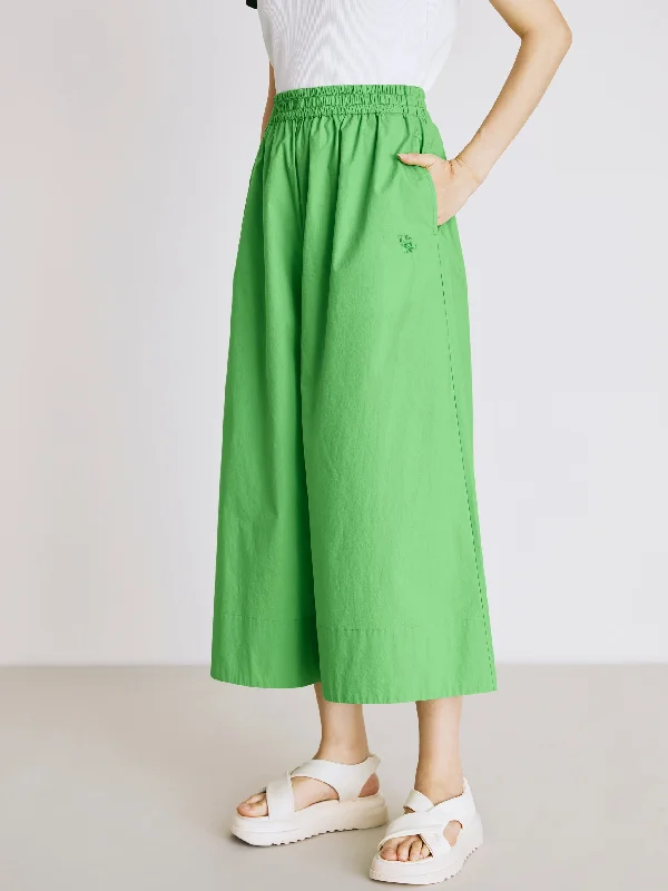 The ultimate destination for women’s clothing   Fruit Green Cotton Wide Leg Pants