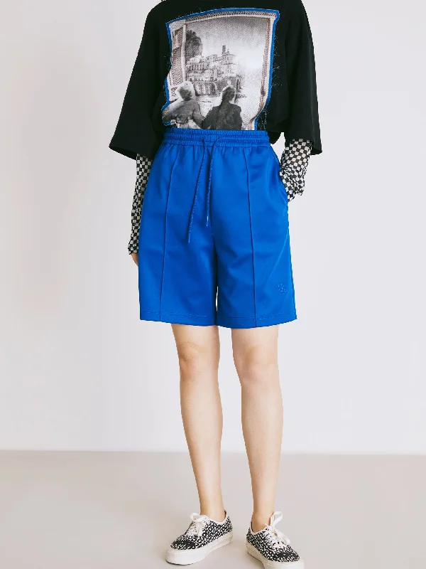 Refresh your wardrobe with trendy women’s apparel   Blue Casual Drawstring Shorts