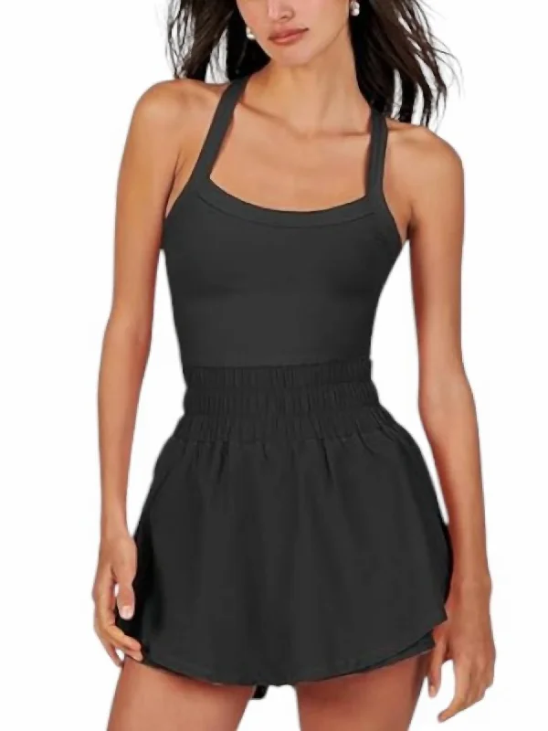 Everyday essentials for a stylish wardrobe Hybrid Performance Skort In Black Deep Space/raven Everyday essentials for a stylish wardrobe Hybrid Performance Skort In Black Deep Space/raven