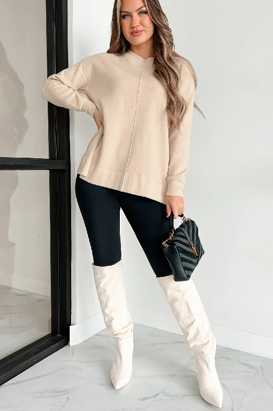 Elevate your look with premium women’s wear   Augusta Oversized Sweater (Oatmeal)