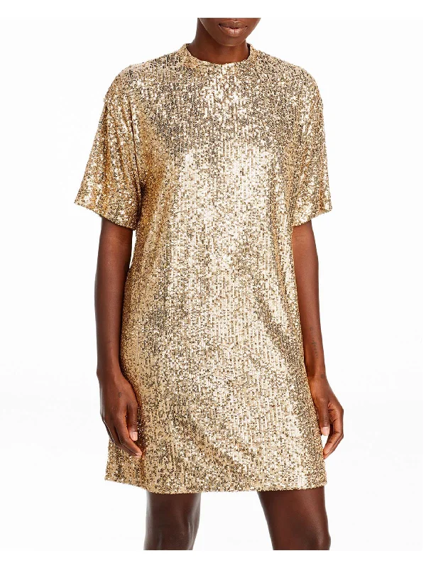 Create a timeless wardrobe with fashionable pieces Esenni Womens Sequined Mini Shift Dress Create a timeless wardrobe with fashionable pieces Esenni Womens Sequined Mini Shift Dress