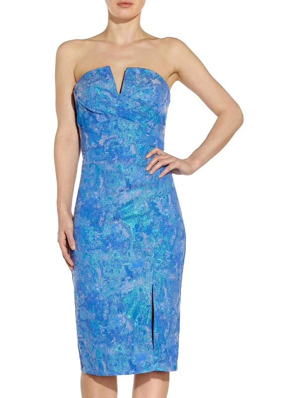 Everyday essentials for a stylish wardrobe   Womens Metallic Short Cocktail and Party Dress