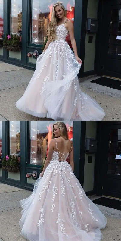 Versatile fashion for every type of woman   Applique Prom Dress,Lace up Prom Dress,Long Prom Dress,Princess Prom Dress,Tulle Ball Gowns   cg15911