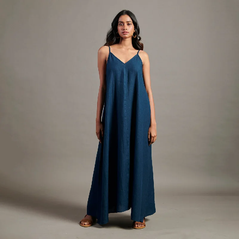 Look and feel your best in our women’s wear   Linen Flared Slip Dress For Women | Indigo
