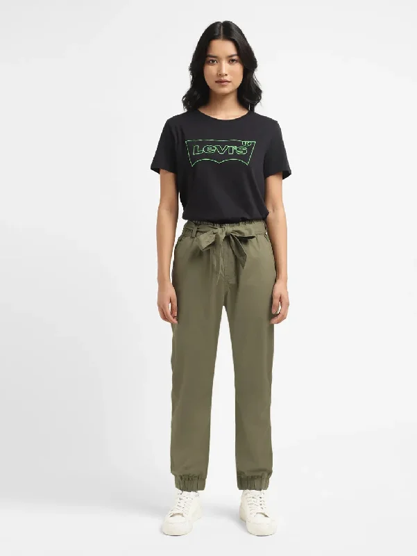 Women’s fashion that reflects your personality   Women's High Rise Olive Regular Fit  Joggers